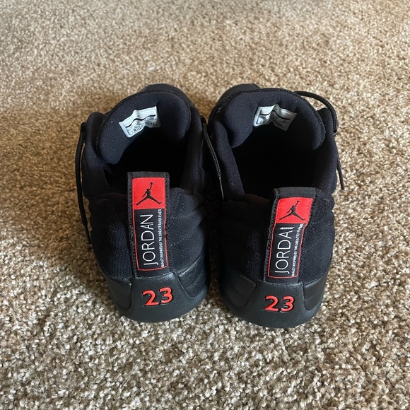 Nike Air Jordan Retro 12 XII Low Max Black Leather 308317-003 Size 12 - Picture 2 of 9